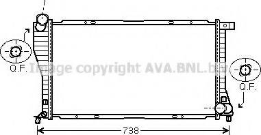 Ava Quality Cooling BWA2234 - Radiators, Motora dzesēšanas sistēma autodraugiem.lv