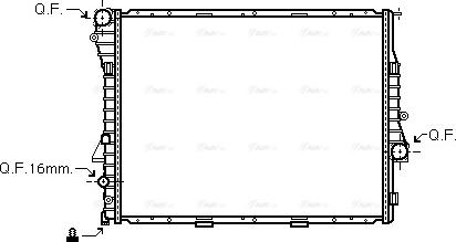 Ava Quality Cooling BWA2276 - Radiators, Motora dzesēšanas sistēma autodraugiem.lv