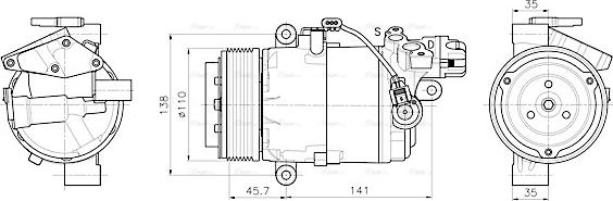 Ava Quality Cooling BWAK630 - Kompresors, Gaisa kond. sistēma autodraugiem.lv