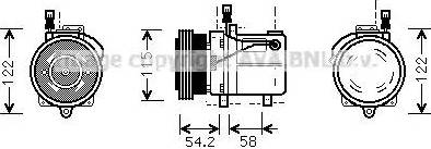 Ava Quality Cooling BW K059 - Kompresors, Gaisa kond. sistēma autodraugiem.lv
