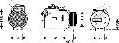 Ava Quality Cooling BWAK309 - Kompresors, Gaisa kond. sistēma autodraugiem.lv