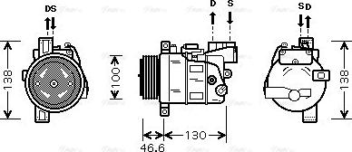 Ava Quality Cooling BWAK319 - Kompresors, Gaisa kond. sistēma autodraugiem.lv