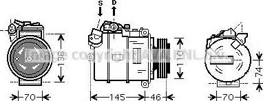 Ava Quality Cooling BW K318 - Kompresors, Gaisa kond. sistēma autodraugiem.lv