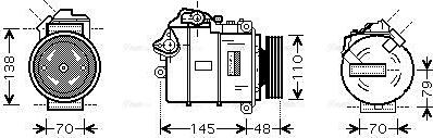 Ava Quality Cooling BWAK317 - Kompresors, Gaisa kond. sistēma autodraugiem.lv