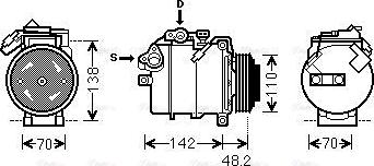 Ava Quality Cooling BWAK385 - Kompresors, Gaisa kond. sistēma autodraugiem.lv