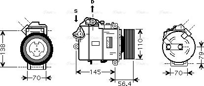 Ava Quality Cooling BWAK330 - Kompresors, Gaisa kond. sistēma autodraugiem.lv