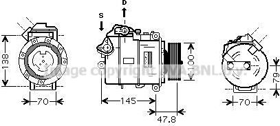 Ava Quality Cooling BWAK331 - Kompresors, Gaisa kond. sistēma autodraugiem.lv