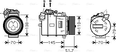 Ava Quality Cooling BWAK329 - Kompresors, Gaisa kond. sistēma autodraugiem.lv