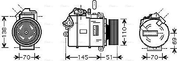 Ava Quality Cooling BWAK320 - Kompresors, Gaisa kond. sistēma autodraugiem.lv