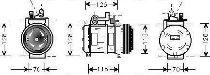 Ava Quality Cooling BWAK227 - Kompresors, Gaisa kond. sistēma autodraugiem.lv