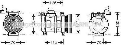 Ava Quality Cooling BW K040 - Kompresors, Gaisa kond. sistēma autodraugiem.lv