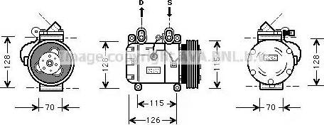 Ava Quality Cooling BW K051 - Kompresors, Gaisa kond. sistēma autodraugiem.lv