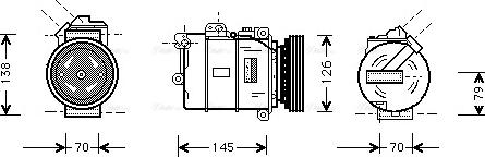 Ava Quality Cooling BW K064 - Kompresors, Gaisa kond. sistēma autodraugiem.lv