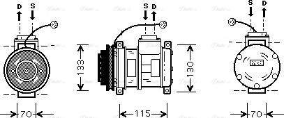 Ava Quality Cooling BW K065 - Kompresors, Gaisa kond. sistēma autodraugiem.lv