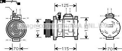 Ava Quality Cooling BW K066 - Kompresors, Gaisa kond. sistēma autodraugiem.lv