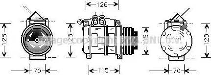 Ava Quality Cooling BW K074 - Kompresors, Gaisa kond. sistēma autodraugiem.lv