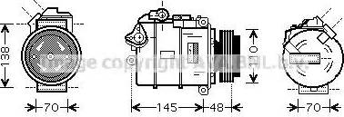 Ava Quality Cooling BW K348 - Kompresors, Gaisa kond. sistēma autodraugiem.lv