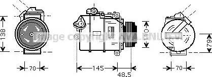Ava Quality Cooling BW K309 - Kompresors, Gaisa kond. sistēma autodraugiem.lv