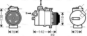 Ava Quality Cooling BWK389 - Kompresors, Gaisa kond. sistēma autodraugiem.lv