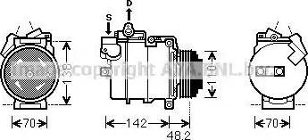 Ava Quality Cooling BWK386 - Kompresors, Gaisa kond. sistēma autodraugiem.lv