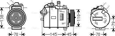 Ava Quality Cooling BWK383 - Kompresors, Gaisa kond. sistēma autodraugiem.lv