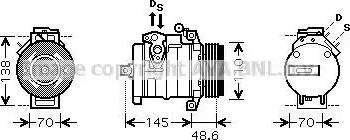 Ava Quality Cooling BW K334 - Kompresors, Gaisa kond. sistēma autodraugiem.lv