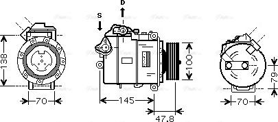 Ava Quality Cooling BW K331 - Kompresors, Gaisa kond. sistēma autodraugiem.lv