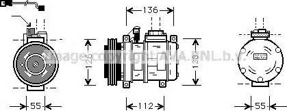 Ava Quality Cooling BW K228 - Kompresors, Gaisa kond. sistēma autodraugiem.lv
