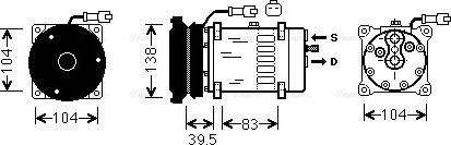 Ava Quality Cooling CLAK004 - Kompresors, Gaisa kond. sistēma autodraugiem.lv