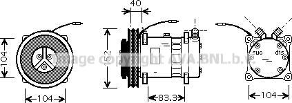 Ava Quality Cooling CLK001 - Kompresors, Gaisa kond. sistēma autodraugiem.lv