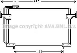 Ava Quality Cooling CN 5087 - Kondensators, Gaisa kond. sistēma autodraugiem.lv