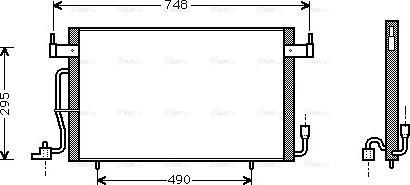 Ava Quality Cooling CN 5141 - Kondensators, Gaisa kond. sistēma autodraugiem.lv