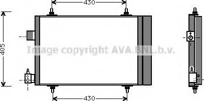 Ava Quality Cooling CNA5173 - Kondensators, Gaisa kond. sistēma autodraugiem.lv