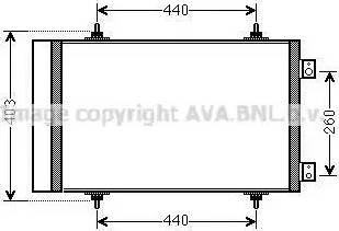 Ava Quality Cooling CN5263D - Kondensators, Gaisa kond. sistēma autodraugiem.lv
