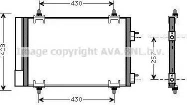 Ava Quality Cooling CN5230D - Kondensators, Gaisa kond. sistēma autodraugiem.lv