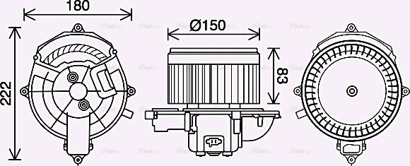 Ava Quality Cooling CN8310 - Salona ventilators autodraugiem.lv