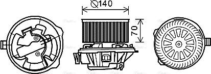 Ava Quality Cooling CN8288 - Salona ventilators autodraugiem.lv