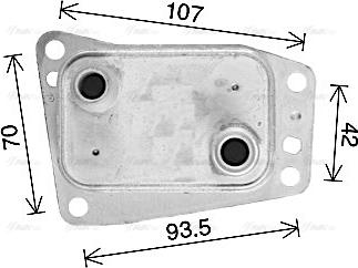 Ava Quality Cooling CN3327 - Eļļas radiators, Motoreļļa autodraugiem.lv