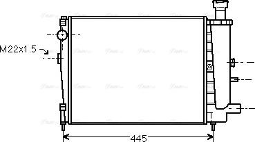 Ava Quality Cooling CN 2041 - Radiators, Motora dzesēšanas sistēma autodraugiem.lv