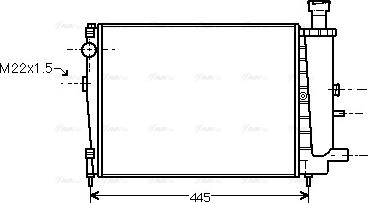 Ava Quality Cooling CN 2027 - Radiators, Motora dzesēšanas sistēma autodraugiem.lv