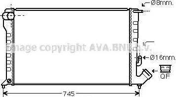 Ava Quality Cooling CN 2194 - Radiators, Motora dzesēšanas sistēma autodraugiem.lv