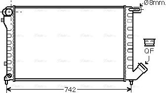 Ava Quality Cooling CN 2195 - Radiators, Motora dzesēšanas sistēma autodraugiem.lv