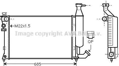 Ava Quality Cooling CN 2140 - Radiators, Motora dzesēšanas sistēma autodraugiem.lv