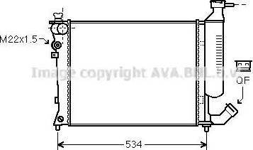 Ava Quality Cooling CN 2154 - Radiators, Motora dzesēšanas sistēma autodraugiem.lv