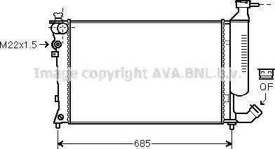 Ava Quality Cooling CN 2155 - Radiators, Motora dzesēšanas sistēma autodraugiem.lv