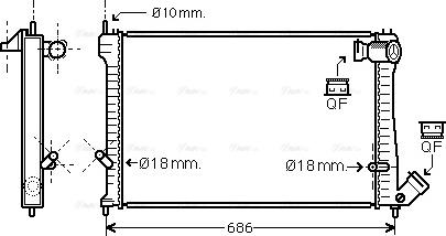 Ava Quality Cooling CN 2165 - Radiators, Motora dzesēšanas sistēma autodraugiem.lv