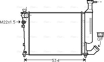 Ava Quality Cooling CN 2167 - Radiators, Motora dzesēšanas sistēma autodraugiem.lv