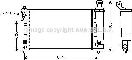 Ava Quality Cooling CN 2119 - Radiators, Motora dzesēšanas sistēma autodraugiem.lv