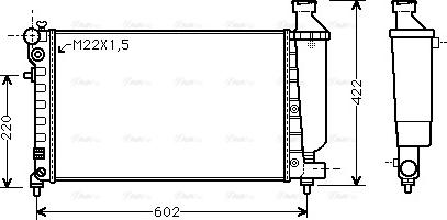 Ava Quality Cooling CN 2117 - Radiators, Motora dzesēšanas sistēma autodraugiem.lv