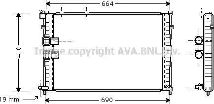 Ava Quality Cooling CN 2133 - Radiators, Motora dzesēšanas sistēma autodraugiem.lv